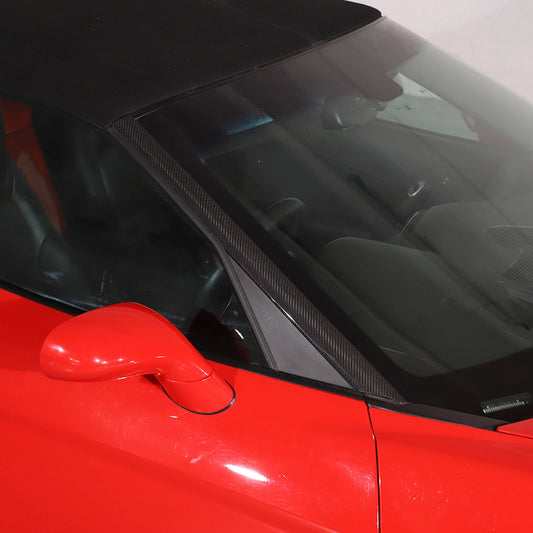 Chevrolet Corvette C6 (2005β2013) β Dry Carbon Fiber Front A-Pillar Cover Trim