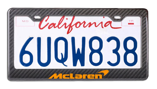 McLaren - Carbon Fiber Racing Style License Plate Frame
