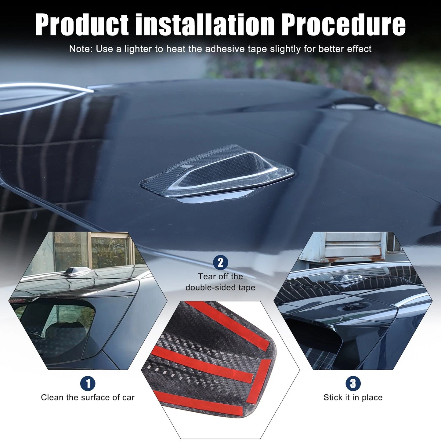 BMW X3 G45 - Carbon Fiber Shark Fin Antenna Cover