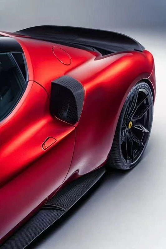Ferrari 296 GTB / GTS - N Style Prepreg Dry Carbon Fiber Front Side Air Inlet Trim