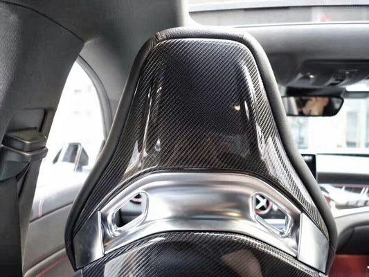 Mercedes W205 / AMG Models – Carbon Fiber Rear Seat Back Cover Trim