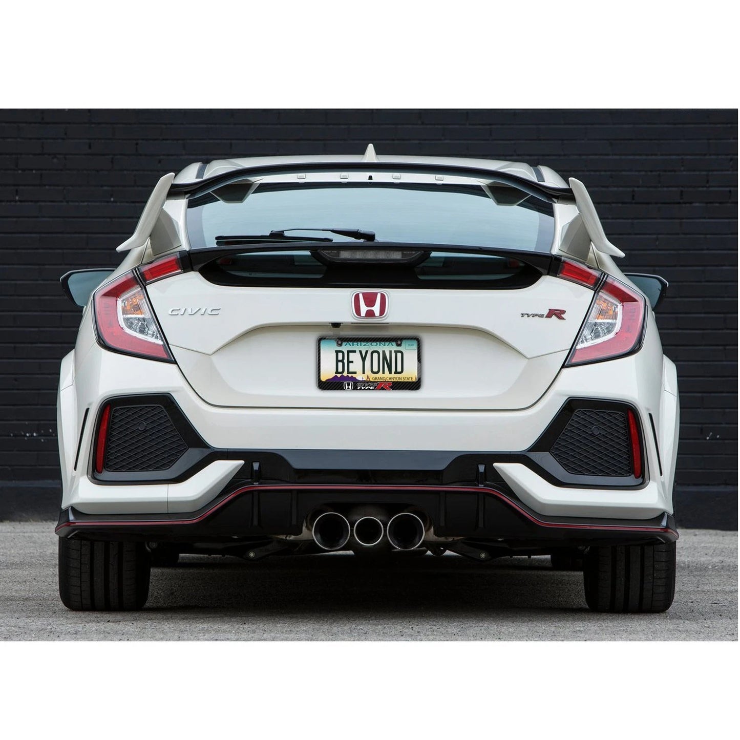 Honda Civic Type R Carbon Fiber License Plate Frame