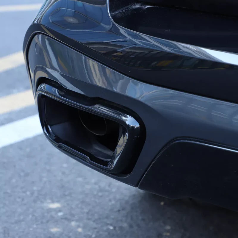 BMW X5 G05 – Black Steel Exhaust Tip Cover Trim