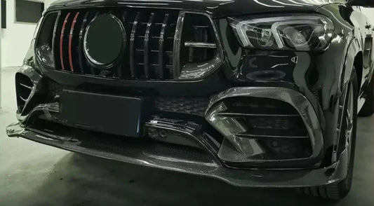 Mercedes-Benz W167 & C167 GLE450/GLE53/GLE63 AMG (2020–2025) – BRS Style Carbon Fiber Fog Lamp Grilles