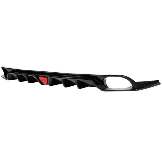 Honda Civic Sedan (2022–2024) – Gloss Black Rear Diffuser with LED Light