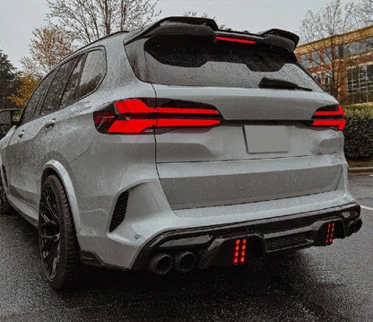 BMW X5M / X6M LT Style Rear Diffuser with Dual LED Brake Light & Rear Corner Aprons