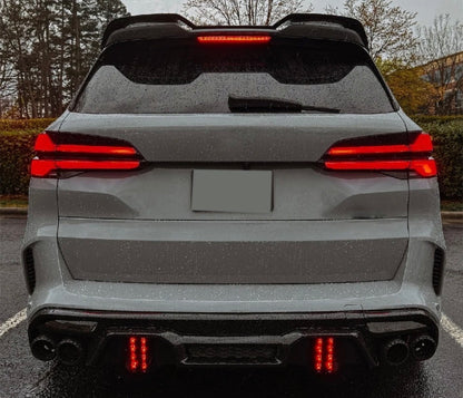 BMW X5M / X6M LT Style Rear Diffuser with Dual LED Brake Light & Rear Corner Aprons