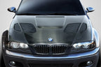 BMW E46 M3 & 3 Series - GTR Style Carbon Fiber Front Hood