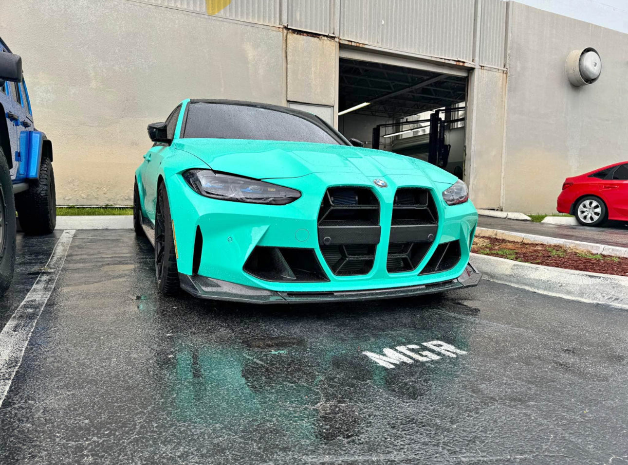 BMW G80 M3 & G82 M4 - V Style Carbon Fiber Front Lip