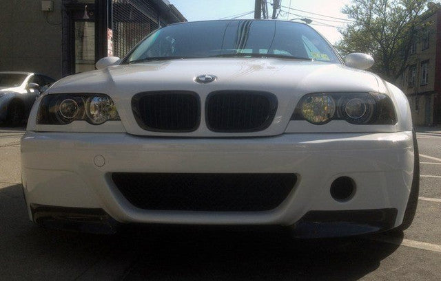 BMW E46 M3 & 3 Series - Carbon Fiber Front Lower Splitters