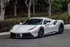 Ferrari 488 GTB 2015-2018 - V Style Carbon Fiber Front Bumper Splitter Lip