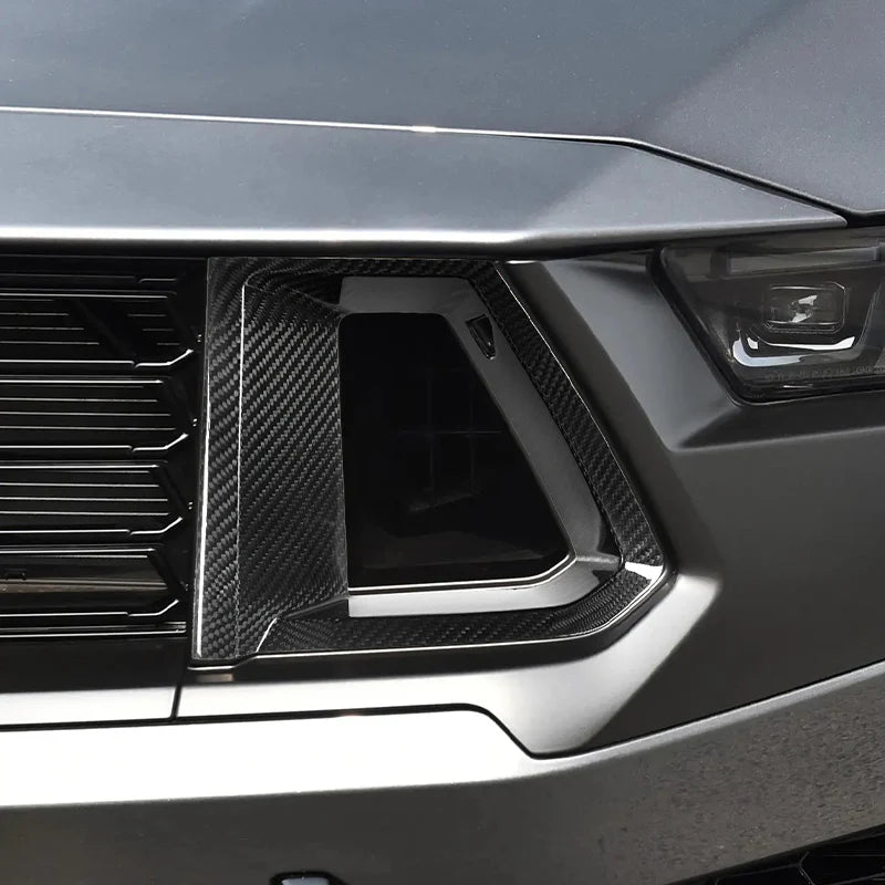 Ford Mustang S650 Dark Horse – Prepreg Carbon Fiber Front Side Air Duct Grille