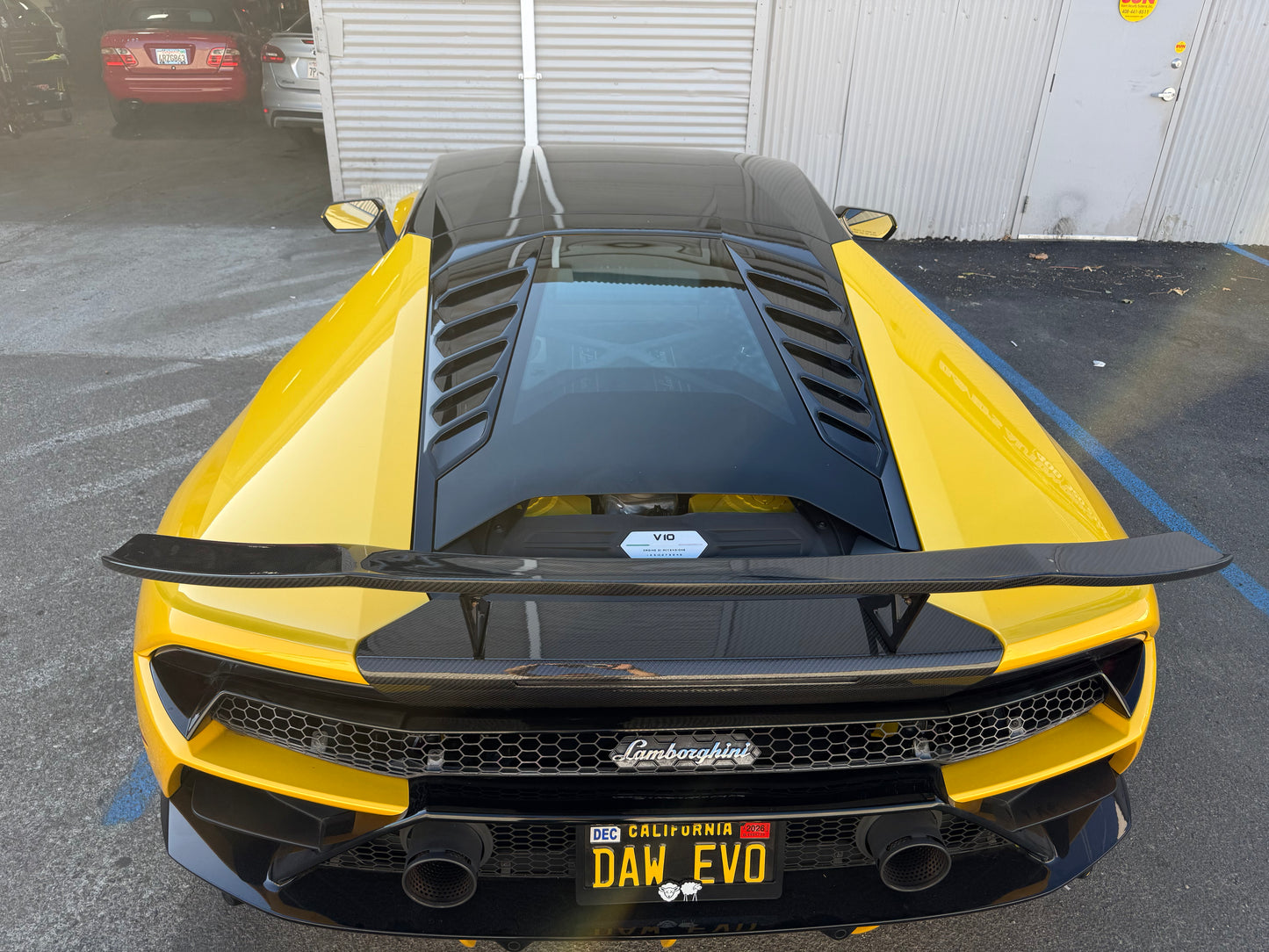Lamborghini Huracán - 1016 Style Carbon Fiber Rear Wing with Deck Lid