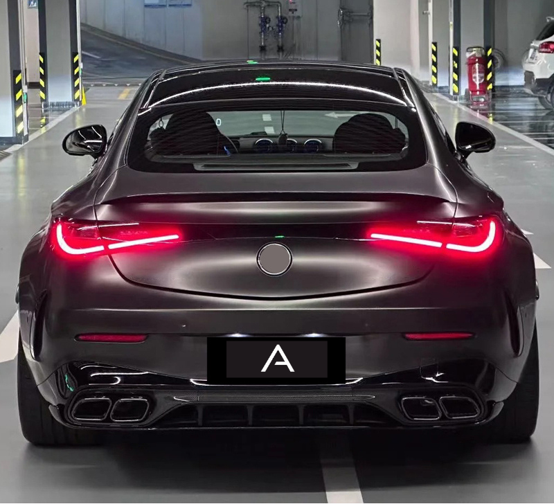 Mercedes-Benz CLE Class C236/W236 CLE300 & CLE260 - CLE63 AMG Style Rear Diffuser with Exhaust Tips