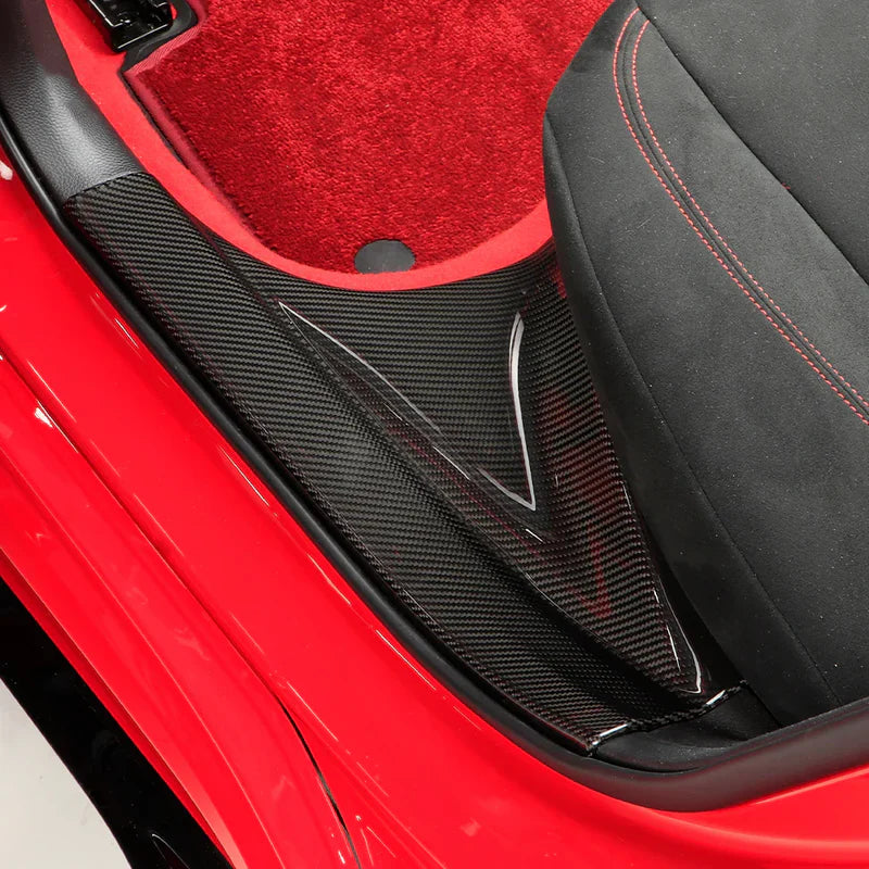 Honda Civic 11th Gen Type R FL5 – Carbon Fiber Front & Rear Door Sill Trim Set