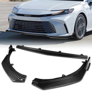 Toyota Camry LE/XLE (2025–2027) – 3pc Carbon Fiber Front Lip