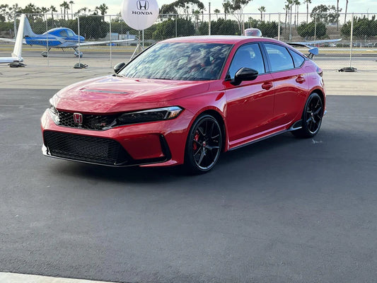 Honda Civic Base Sedan – Type R Style Gloss Black ABS Front Upper Grille
