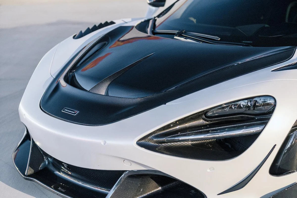 McLaren 720S / 750S / 765LT - V Style Carbon Fiber Hood
