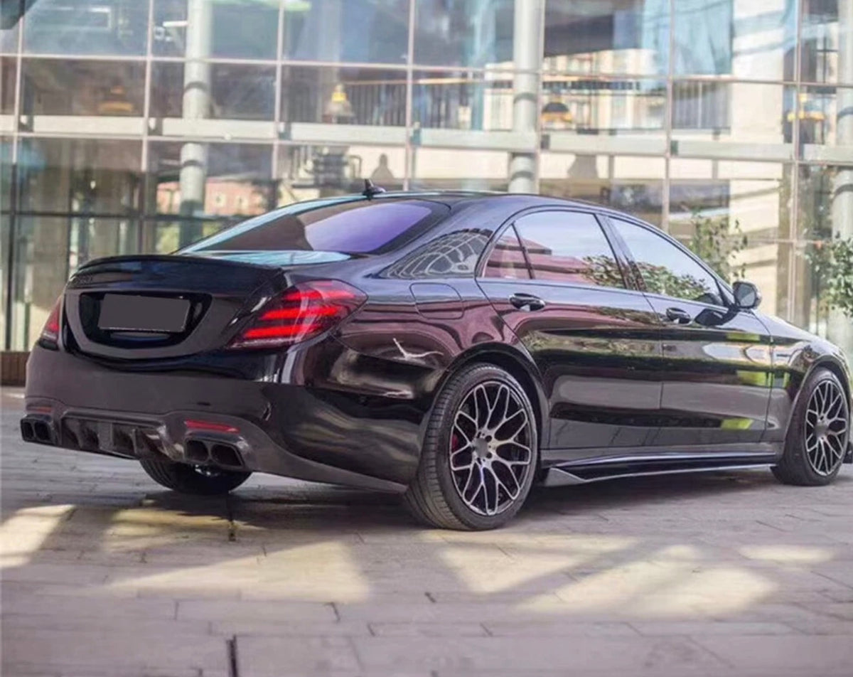 Mercedes-Benz W222 S-Class Sedan – Carbon Fiber Side Skirt Extensions