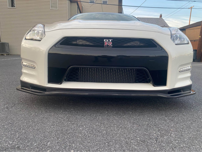 Nissan R35 GTR - TS-Style Carbon Fiber Front Bumper Lip