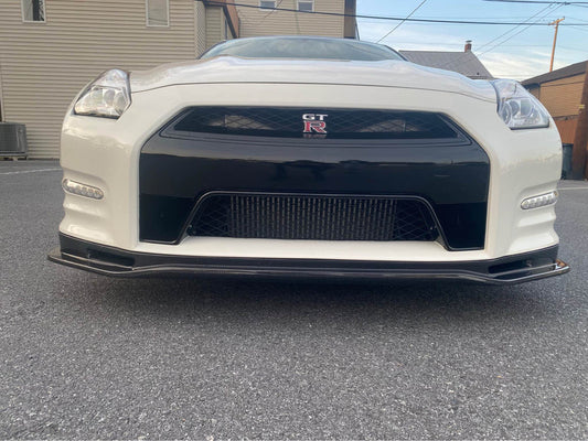 Nissan R35 GTR - TS-Style Carbon Fiber Front Bumper Lip