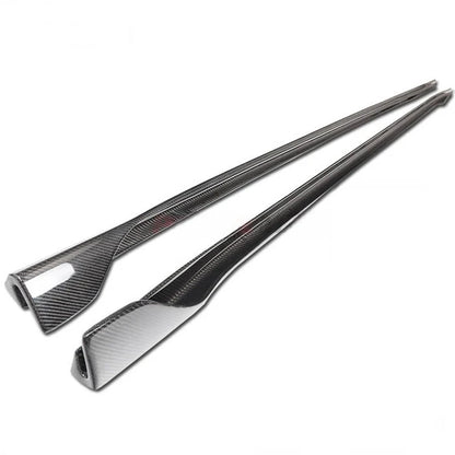 Tesla Model 3 2017-2019 - V Style Carbon Fiber Side Skirts