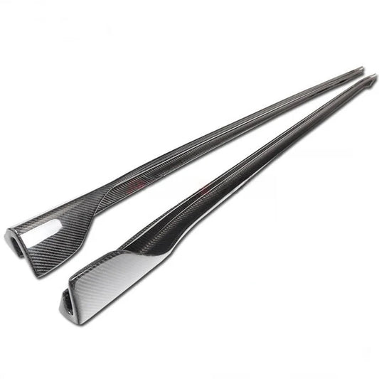 Tesla Model 3 2017-2019 - V Style Carbon Fiber Side Skirts