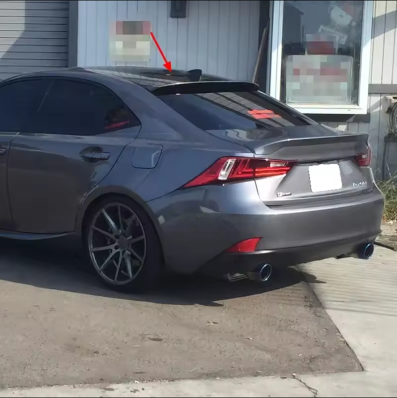 Lexus IS300 / IS350 (2014–2020) - Carbon Fiber Rear Window Roof Visor Spoiler