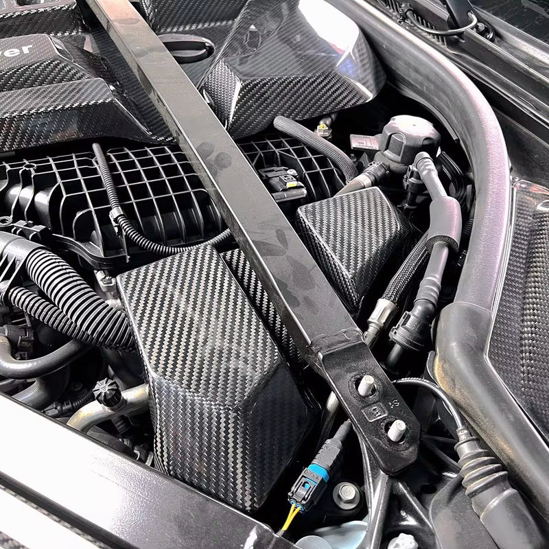 BMW G80 M3 / G82 G83 M4 Dry Carbon Fiber Full Engine Bay Cover Kit (2021+)