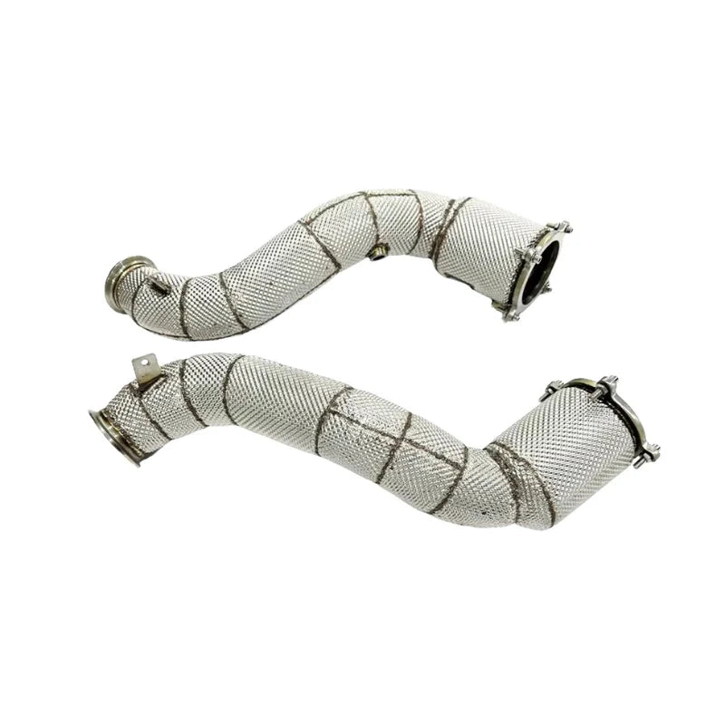 McLaren 720S – Downpipes with Heat Shield (Catted or Catless)