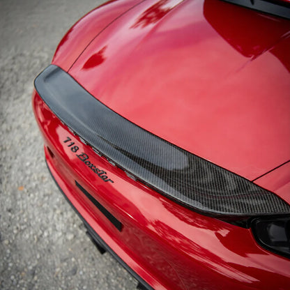Porsche 718 Boxster / Cayman (2016–2019) - Carbon Fiber Rear Spoiler