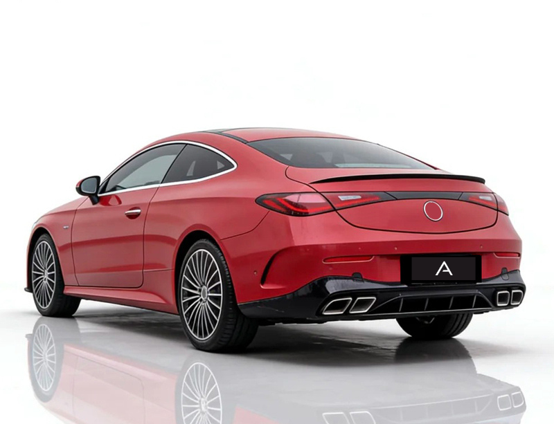 Mercedes-Benz CLE Class C236/W236 CLE300 & CLE260 - CLE63 AMG Style Rear Diffuser with Exhaust Tips