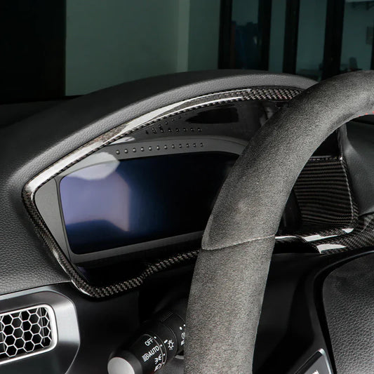 Honda Civic Type R FL5 (2023+) – Carbon Fiber Instrument Panel Frame Cover Trim