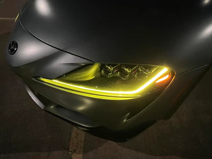 Toyota A90 GR Supra - CSL Yellow Style Headlight DRL Module Set