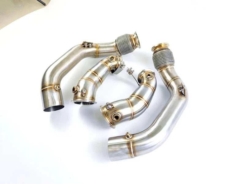 BMW M5 F90 / M8 S63 4.4T - Exhaust Downpipe with Air Intakes Combo