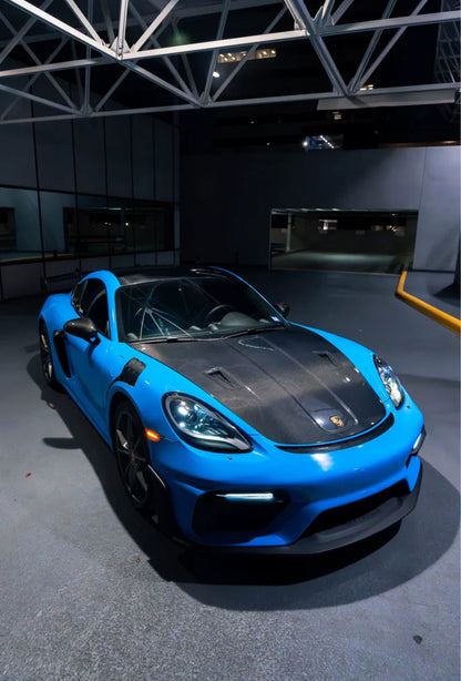 Porsche 718 Boxster / Cayman / GT4 / GT4RS – Carbon Fiber Hood