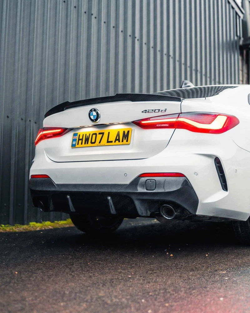 BMW G22/G23/G26 4 Series & i4 - 3D Style Carbon Fiber Rear Diffuser