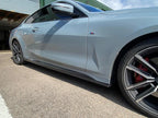 BMW G22/G23/G26 4 Series & i4 - 3D Style Carbon Fiber Side Skirts