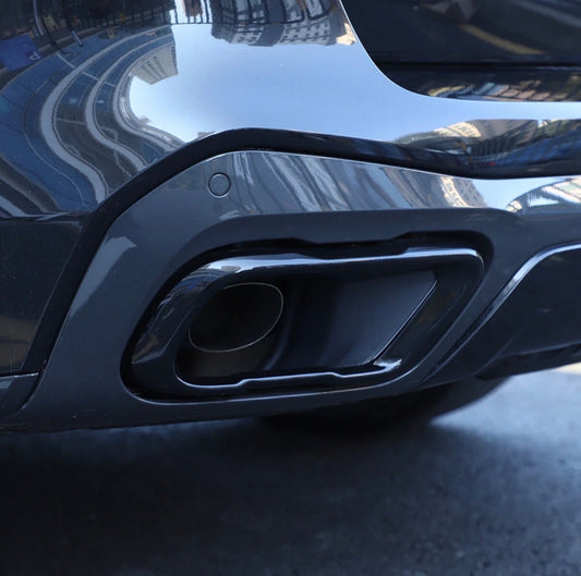 BMW X5 G05 – Black Steel Exhaust Tip Cover Trim