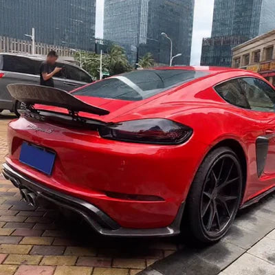 Porsche 718 Boxster / Cayman (2016–2019) - Carbon Fiber Rear Spoiler