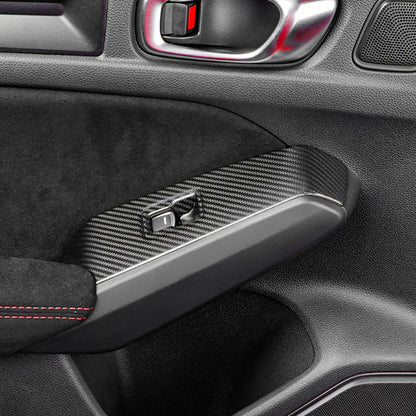 Honda Civic Type R FL5 (2023–2025) – Carbon Fiber Door Switch Button Panel Kit (4PCS)
