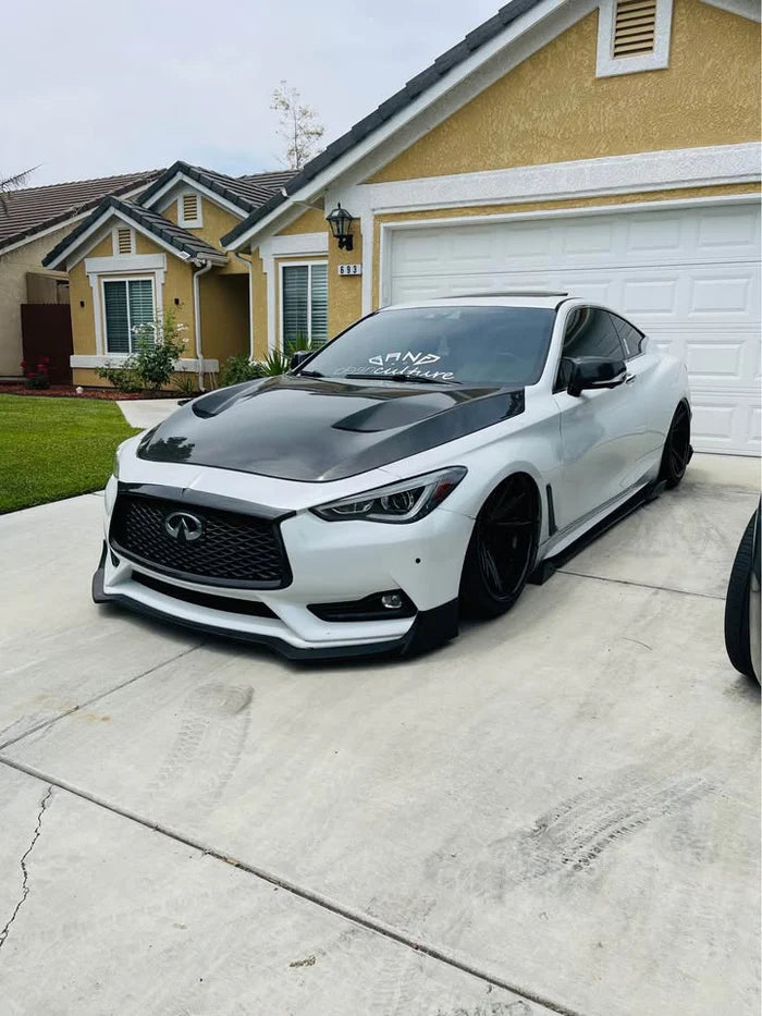 Infiniti Q60 - S Style Carbon Fiber Engine Hood Bonnet