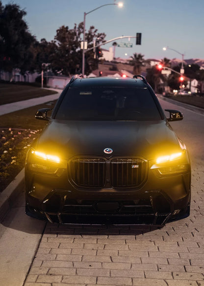 BMW X7 G07 (2019–2026) - Gloss Black ABS 3-Piece Front Lip