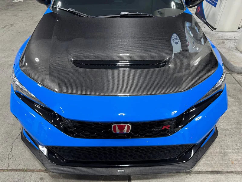 Honda Civic FL5 Type-R - Carbon Fiber OEM Style Front Engine Hood