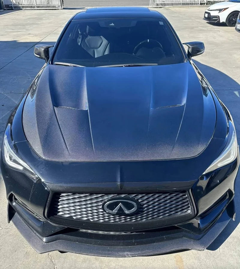 Infiniti Q60 - S Style Carbon Fiber Engine Hood Bonnet