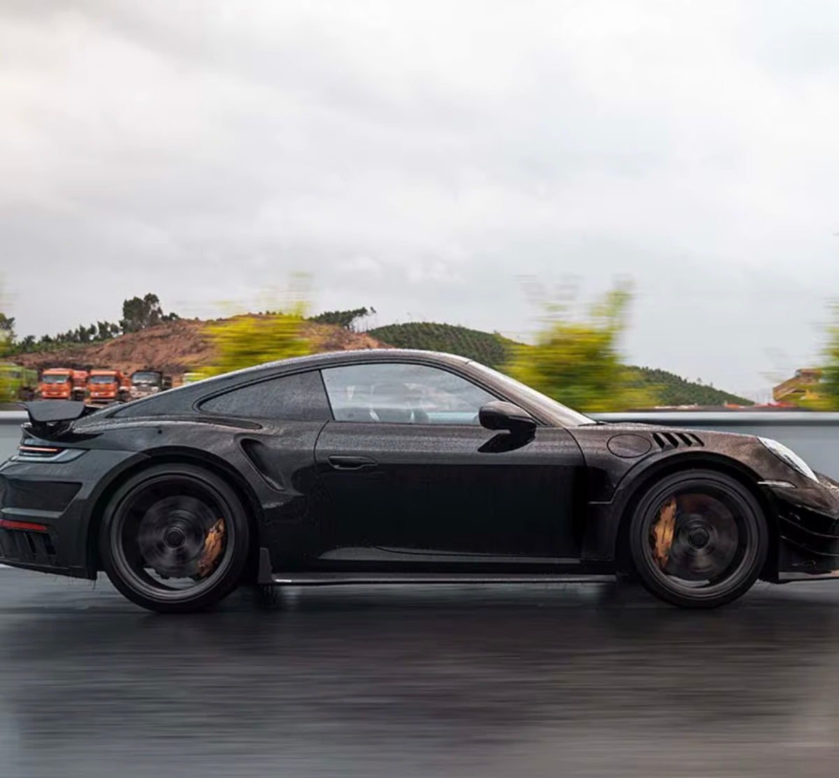Porsche 911 992 Turbo S - AP Carbon Fiber Side Skirts