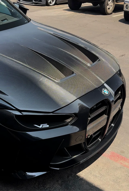 BMW G80 M3 & G82/G83 M4 – Dry Carbon Fiber Alpha Style Hood