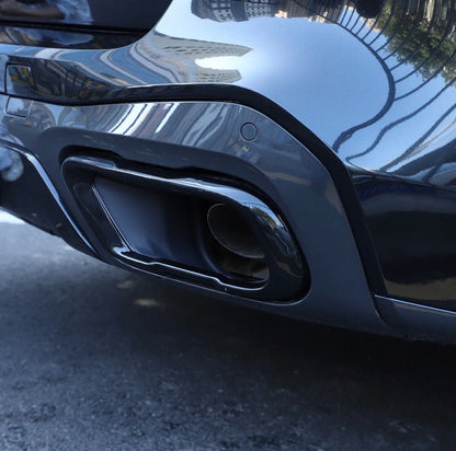 BMW X5 G05 – Black Steel Exhaust Tip Cover Trim