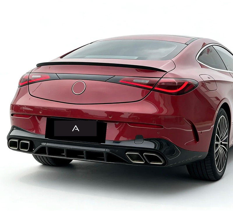 Mercedes-Benz CLE Class C236/W236 CLE300 & CLE260 - CLE63 AMG Style Rear Diffuser with Exhaust Tips