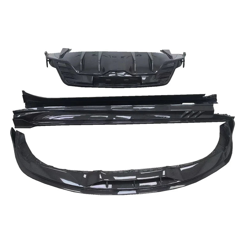 Porsche Taycan - TCH Style Carbon Fiber Aerodynamic Body Kit